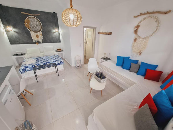 Our family room 28 sq m, has one double and two single beds, private bathroom, f Athens, Greece Family room with outdoor hydromassage at VillaAnto Private room in rental unit vacation rental 550649379508765609