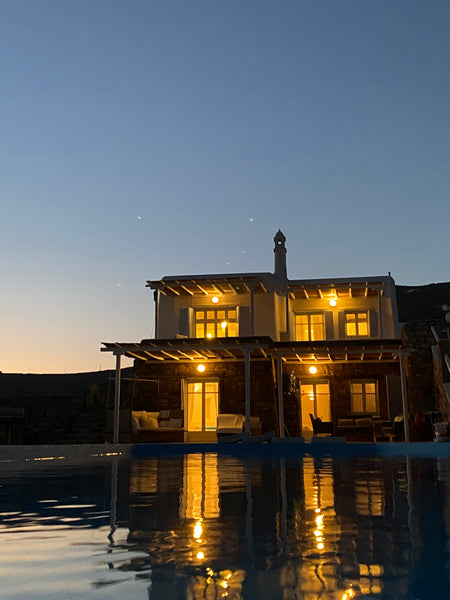 Desunzo Villa Mykonos is a traditional Cycladic villa of 250 sq.m. on the beach  Greece 