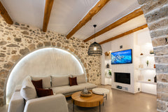 Petrino House is a traditional renovated stone house in the village of Mirthios, Myrthios, Greece Petrino House | Traditional Two-Bedroom House Entire home vacation rental 670187300185962017