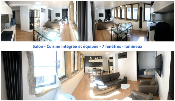 Précision : pas de Wifi dans l’appartement (la 4G capte très bien pour les parta Lyon, France 47m2 - 4 personnes - proche Bellecour/Jacobins Entire rental unit vacation rental 22173135