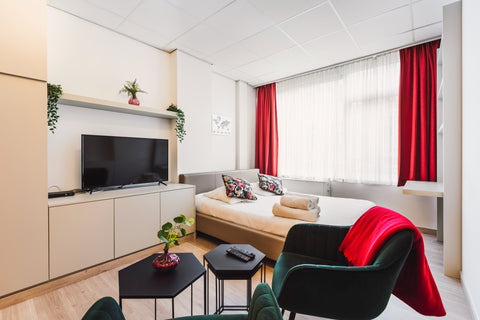 [FR]Beau studio lumineux entièrement meublé, au 1er étage d'un nouvel immeuble ( Belgium Au coeur de Bruxelles à 250m de la Grand Place Entire rental unit vacation rental 47879823