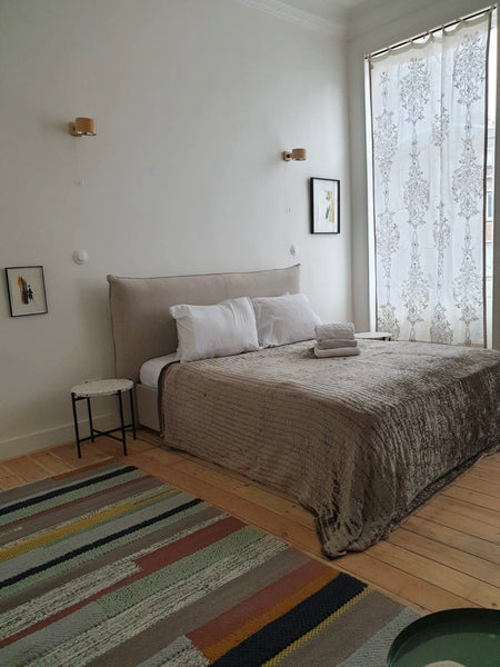 The vibrant room is situated on the 2nd floor and is facing the street side. It' Paris, France Vibrant Room w/ Private Bathroom - Tour & Taxis 🚖 Private room in home vacation rental 47794395