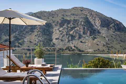 Amelia is a 3-bedroom villa located in a hilltop of the village Kavallos with am Crete, Greece Villa Amelia-Bluefairy Villa with lake & sea views Entire villa vacation rental 1286940