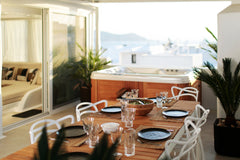 Located on the top floor (3rd), the penthouse features one bedroom, big living r Greece Amazing Penthouse HotTub, BBQ & SeaView Naxos Town Entire serviced apartment vacation rental 44544933