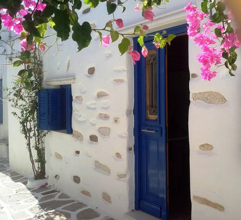 Aegean cycladic style little house with traditional interior design and decorati  Traditional little village house(ΑΜΑ00000352766) Entire home vacation rental 19177712