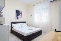 The studio is at the ground floor and it's 18 square meters. Inside the room is  Athens, Greece Relaxing small studio near to Acropolis 3 Entire rental unit vacation rental 37249317