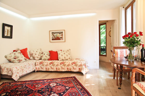 In Parisian Paris, a sunny well-renovated tastefully and very-completely furnish Paris, France Romantic Flat on mews, 1 Bedrm Entire rental unit vacation rental 91139