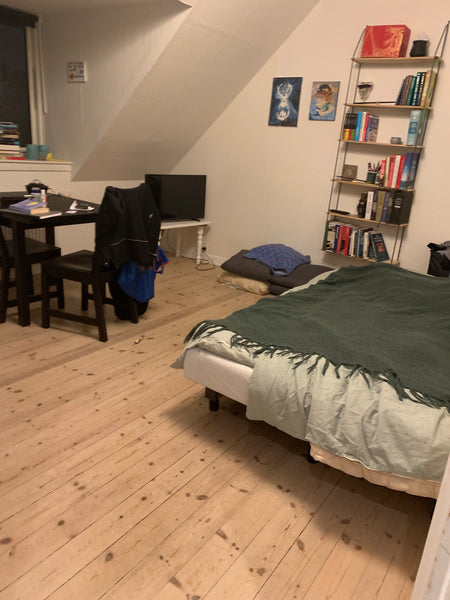 Stort værelse, perfekt til at overnatte en enkelt nat eller i op til en uge. 15  Copenhagen, Denmark 21 m2 værelse i lejlighed – 15 min. fra centrum Private room in condo vacation rental 608403011401485249