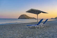 A beachfront cosy house located in the small, isolated village of Chrisostomos,  Athens, Greece [NEW] Shades of Blue - Beachfront - AC- WIFI Entire home vacation rental 51437835