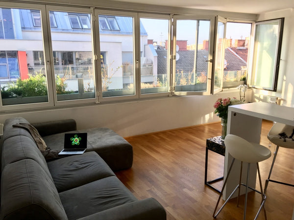 EN/DE<br /><br />Live right in the center of Vienna, perfectly located close to  Vienna, Austria BeautifulPenthouseApartment 2 floors, very central Private room in rental unit vacation rental 36966378
