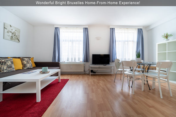 Modern, spacious, self-contained 2 bedroom (3 beds), 1 bathroom, 95m2 apartment. Brussels, Belgium Charming Modern City Central APT (EU District) Entire rental unit vacation rental 43815902