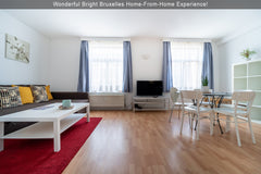 Modern, spacious, self-contained 2 bedroom (3 beds), 1 bathroom, 95m2 apartment. Brussels, Belgium Charming Modern City Central APT (EU District) Entire rental unit vacation rental 43815902