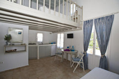 Opening to a communal terrace with stone-built sofa, this Cycladic-style apartme Athens, Greece Cute Mykonian Maisonette 2 Entire rental unit vacation rental 14117409