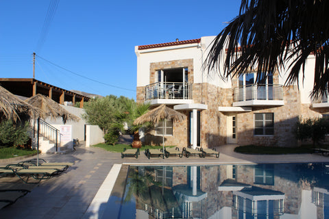 Boasting air-conditioned accommodation with a private pool, sea and mountain vie  Grapevines Villas No 1, Makrigialos Entire villa vacation rental 44287769