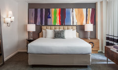 Classy modern digs with an impressive local art collection and primo Midtown add  Boutique hotel in New York · 1 bedroom · 1 bed · 1 private bath Room in boutique hotel vacation rental 36036842