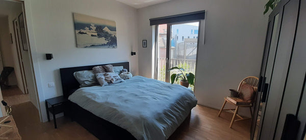 Spacious flat (124m²) located on the border between the brand new Nieuw-Zuid and Antwerp, Belgium 2-person bedroom, separate bathroom and toilet Private room in condo vacation rental 632309387606375232