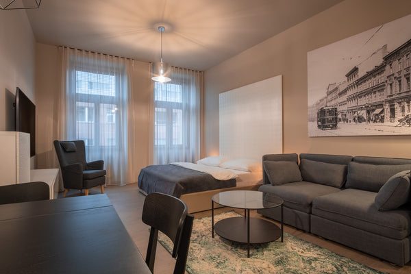 Experience the brand new stylish fully furnished apartments designed by renowned  Spacious Design Studio Entire serviced apartment vacation rental 52486020