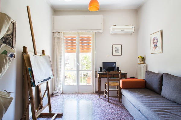 This sun-lit apartment 60 m2 is on the 3rd floor of a quiet block of flats and i Athens, Attica, Greece Bright central apartment 60m2 Entire rental unit vacation rental 7417715