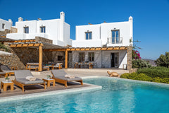 M-Four Villa amenities include 4 double bedrooms with ensuite bathrooms, a play  Greece M Mykonos Villa FOUR Cycladic home vacation rental 30529801