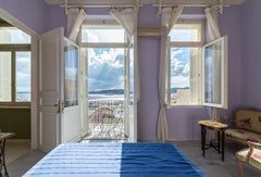 A room with a balcony with fabulous sea views, in a listed neoclassical mansion  Finikas, Greece Villa Maria-Syros,Yakinthos Private room in rental unit vacation rental 13472608