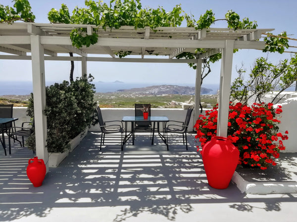 Admire the landscape and the view, feel the serenity of nature, taste the flavor Thera, Greece Natives View Author's Apt. with sunset & sea view Cycladic home vacation rental 557652460735070755