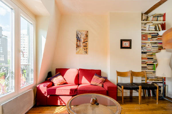 This beautiful duplex with exposed beams is comfortable and very bright thanks t Paris, France Beau duplex Canal St Martin / Paris Villette Entire rental unit vacation rental 5765144