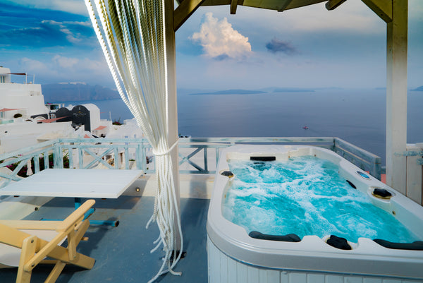 Gazing the deep blue, Kaleidoscope is a complex of five caves and suites ideal f Oia, Greece Kaleidoscope ,Grand View Jacuzzi Cave vacation rental 16754338
