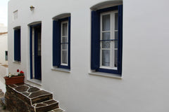 The house is on two levels. First level there is huge bedroom with a double bed  Trets, France O Galos' House Kythnos Chora 100m²  + 37m² Terrace Cycladic home vacation rental 24845089
