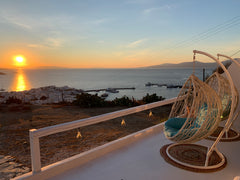 Our villa is fully renovated and located on the cliff above Mykonos Town. It has Greece Sand Lily Villa -Amazing view sunset & windmills Cycladic home vacation rental 20171340