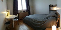 Chambre privée dans appartement de 65 mètres carrés . possibilité d'utiliser la   Chambre porte d'Ivry Private room in rental unit vacation rental 19652186