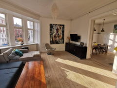 Big sunny corner apartment in one of the most popular areas in Copenhagen with 4 Copenhagen, Denmark 140 m2 in central Copenhagen, desirable green area Entire rental unit vacation rental 26177042