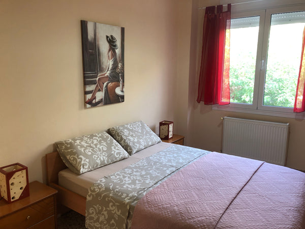 The 100sqm apartment has two master bedrooms, a living room, a spacious kitchen, Athens, Greece Αtmospheric house next to the Metro with parking Entire condo vacation rental 21185525