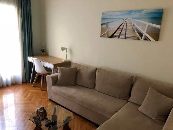 Cozy, practical, beautifull, furnished, full equiped kitchen, wifi, office and b Athens, Greece Bright apartment in Athens Entire rental unit vacation rental 29787012