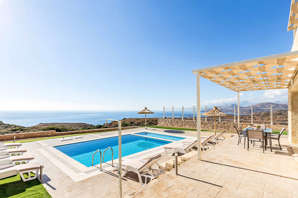 Villa Thea, the west of the three Triopetra Blue Horizon Villa is a maisonette s Chania, Greece Blue Horizon Villa Thea, 3 BD, pool Private room in villa vacation rental 46017113