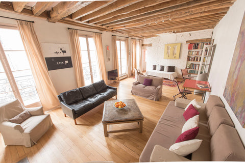 105 sqm Large apartment artistic and vintage style (antique furniture and decora Paris, France Patcha, 2BR/2BA, 5 people Entire rental unit vacation rental 11080181