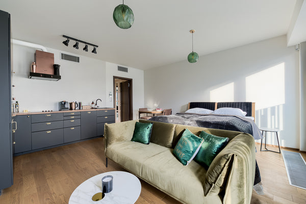 Modern apartment in a fresh residence, made with high standards. Apartment is lo Prague, Czechia Dark Tones with a Bright View Entire rental unit vacation rental 40506587