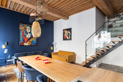 Luxury apartment of over 100m2 with lots of character, including exposed beams.  Lyon, France Dify Roi Lyon - Hotel de Ville Entire rental unit vacation rental 31407076