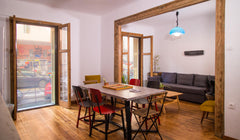 Magnificent extra large House 120 sqm, raised ground floor with charming back ya Greece Marvelous bauHaus apartment - magic room / Athens Private room in rental unit vacation rental 43091732