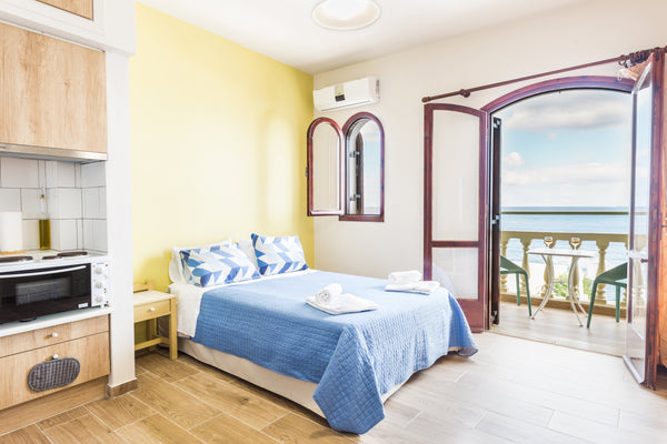 The studio is in Hersonisos, a famous town . By the sea on Bouboulinas Street, y Heraklion, Greece Sea View Studio No7 Entire condo vacation rental 24733060