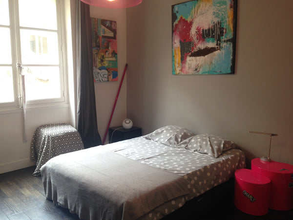 chambre propre claire calme, refaite récemment teinte neutre, grand lit conforta Lyon, France chambre proche parc Shared room in rental unit vacation rental 8574512