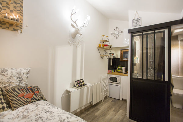 Welcome to the chic 6th district of Lyon. My small studio of 10m2 is just renova France MEMORABLEPLACE- Nid du Parc - Perfect for 1 person Entire rental unit vacation rental 34270459