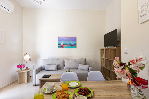 Aretousa apartment is a newly, fully renovated apartment which consists of a big Rethimnon, Greece Aretousa apt, few steps away from the beach! Entire rental unit vacation rental 49881922