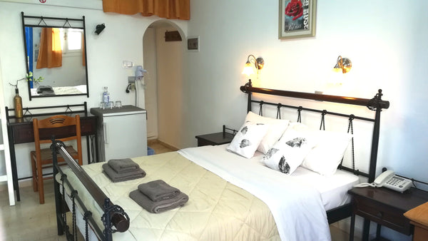 This apartment is for 6 persons and has two bedrooms with a small kitchenette an Perissa, Greece Vasilis The Best Apartment for 6 with pool view Entire rental unit vacation rental 43811827