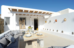 A newly built summer house located close to Panormos beach. The house offers a l  Summer house with an artistic touch near Panormos Entire home vacation rental 13851397