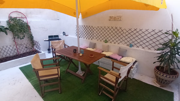 The space is spacious, comfortable, living room integrated with the dining room, Athens, Greece Ground floor Apartment with yard, Entire condo vacation rental 562624049467374716