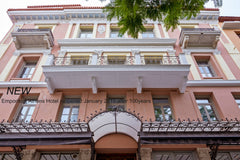 Located in the center of Athens City, the neoclassical Emporikon Athens Hotel, i GR Basic Room  with City View - Emporikon Athens Room in boutique hotel vacation rental 21402634