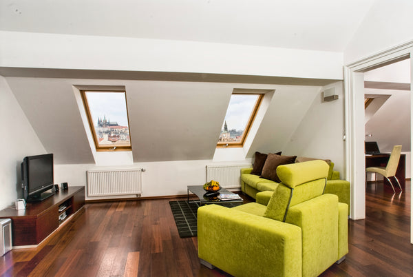 One-bedroom rooftop apartment offers exceptional comfort and fulfills expectatio Prague, Czechia KS51 - Rooftop 1bdr. AMAZING view of Prague Castle Entire rental unit vacation rental 16023617
