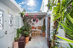 "Arbor House" is a lovely private home, located on the eastern side of Santorini  Arbor House Cycladic home vacation rental 11852626