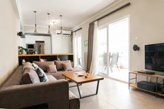 This spacious(95sqm)apartment has 2 BD with double beds, fully equipped kitchen, Rafina, Greece AthenSunapartment    top floor/5" metro Entire rental unit vacation rental 26194861