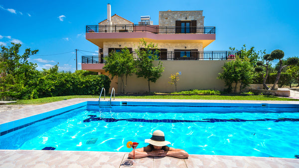 The luxurious two-storey house, built on the farm 12000 m2, just 10 minutes from Chania, Greece Luxurious  house overlooking Cretan mountains Entire home vacation rental 18381979
